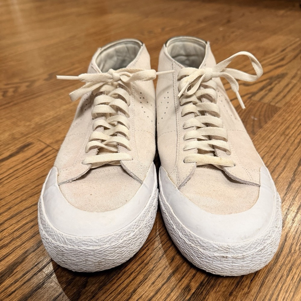 Nike SB Zoom Blazer Mid Deconstructed Suede Skate Shoes Cream White Mens - Picture 5 of 16
